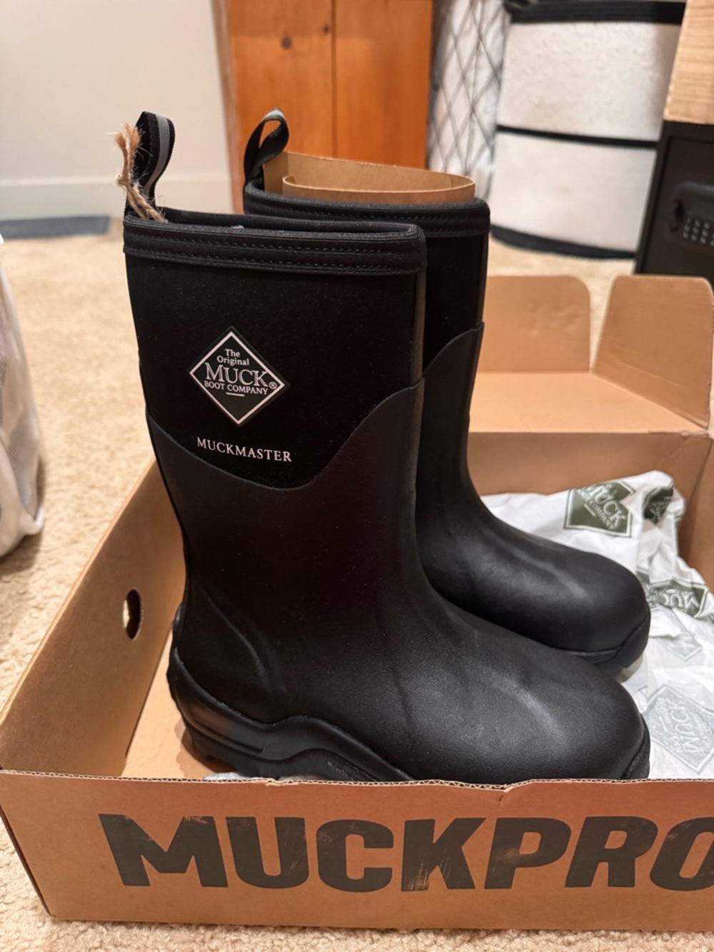 The Original Muck Boot Company Muckmaster Black Waterproof Men's Boots